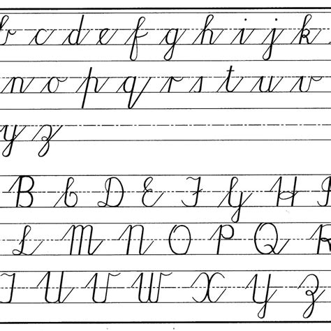 Capital Case Cursive Letters (A to Z) .